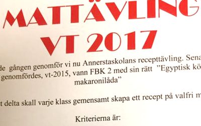 Populär recepttävling engagerar eleverna