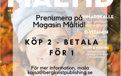 Kampanjpris på prenumeration av Magasin Måltid!